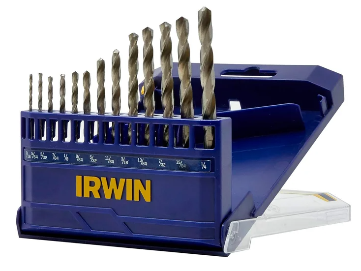 Juego de brocas HSS 1/16" - 1/4" x 13 piezas Irwin 1865293