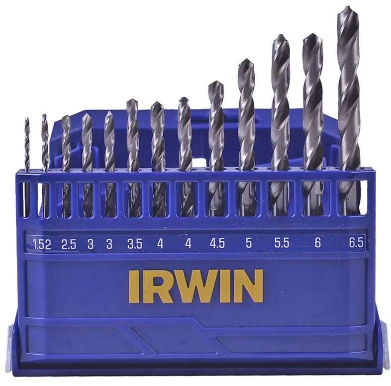 Juego de brocas HSS 1.5mm - 6.5mm x 13 piezas Irwin 1865311