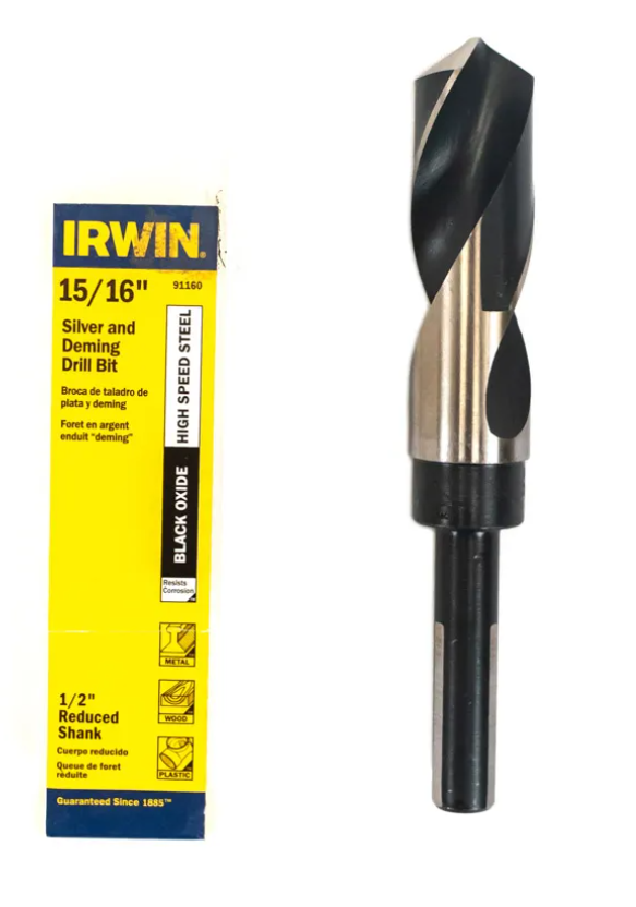Broca HSS 15/16" con reducción a 1/2" Irwin 91160