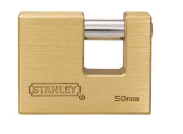[33742025] CANDADO CORTINA ANTICIZALLA LATON 50mm STANLEY S742-025