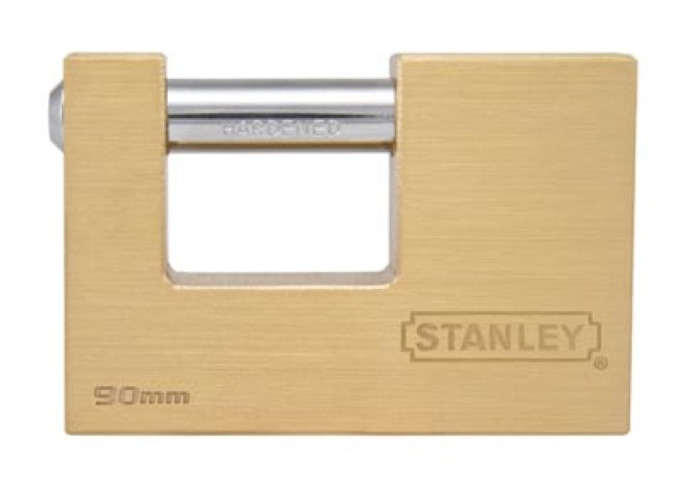 [33742027] CANDADO CORTINA ANTICIZALLA LATON 90mm STANLEY S742-027