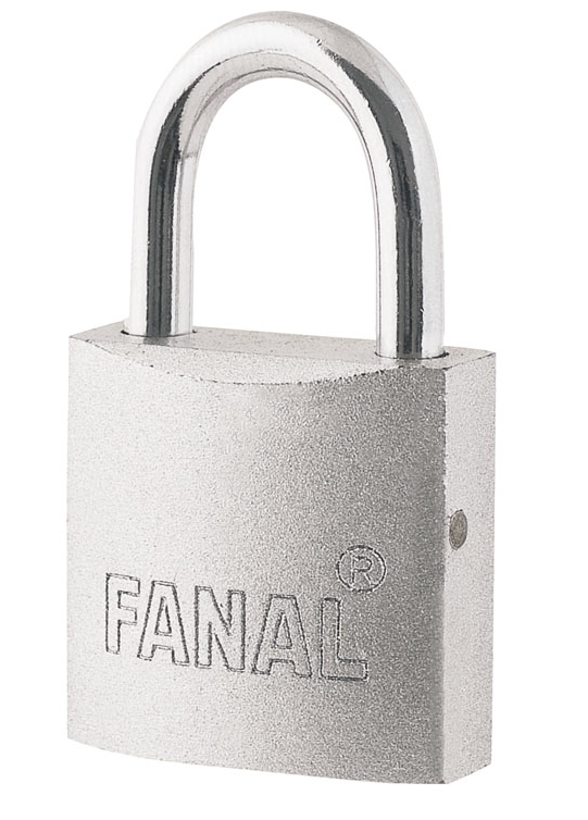 Candado de hierro plata 25 mm con 3 llaves Fanal FH25-S