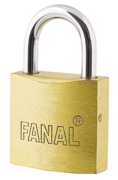[36FN38B] Candado de hierro dorado 38 mm con 3 llaves Fanal FH38-B