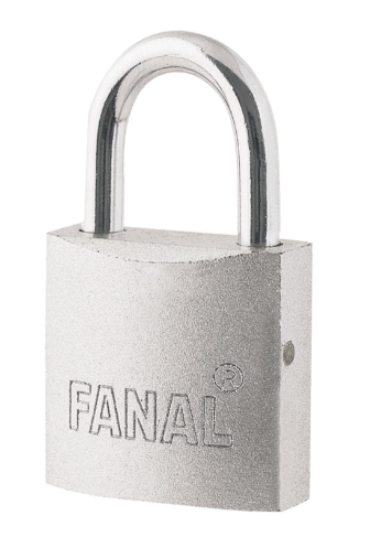 [36FN38S] Candado de hierro plata 38 mm con 3 llaves Fanal FH38-S