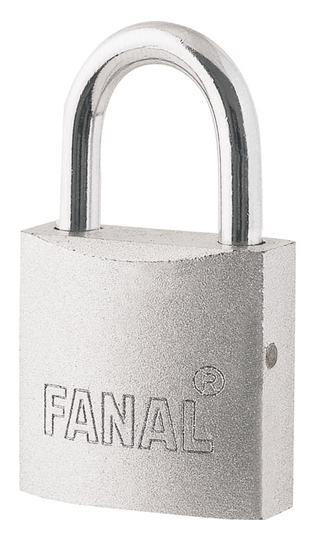 [36FN50SGL] Candado de hierro aro largo plata 50 mm con 3 llaves Fanal FH50-S-GL
