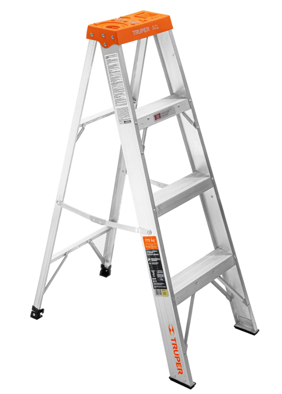 ESCALERA ALUMINIO 175Kg TIJERA TIPO II 3 ESCALONES TRUPER 10435 EST-23