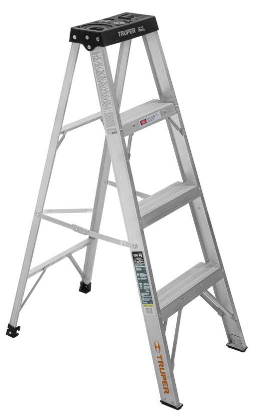 ESCALERA ALUMINIO 150Kg TIJERA TIPO III 3 ESCALONES TRUPER 16741 EST-33
