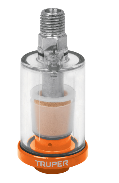 FILTRO SEPARADOR DE AGUA Y ACEITE 1/4 NPT TRUPER 19027 FISE