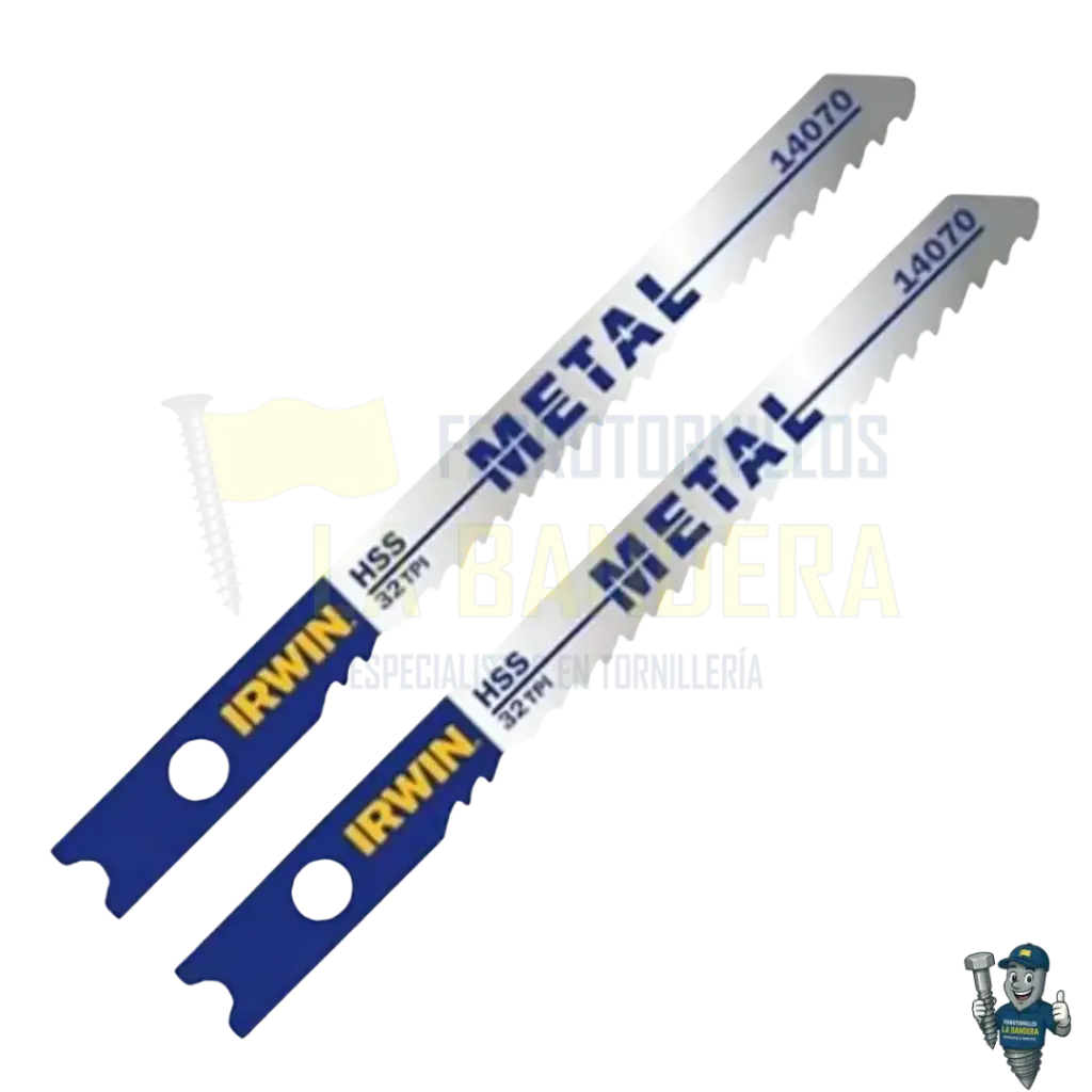 CUCHILLA CALADORA HSS "U" 32DPP X 2 UNDS IRWIN 14070