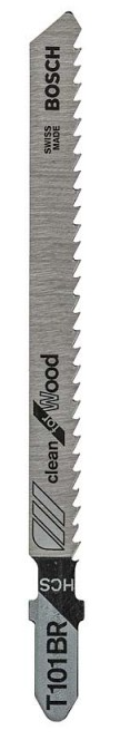 Cuchilla caladora HCS tipo T 100mm x 5 unidades Bosch T101BR 2608667306