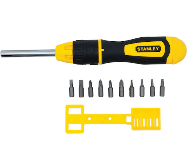 Destornillador ratchet 10 puntas intercambiables Stanley 68-010