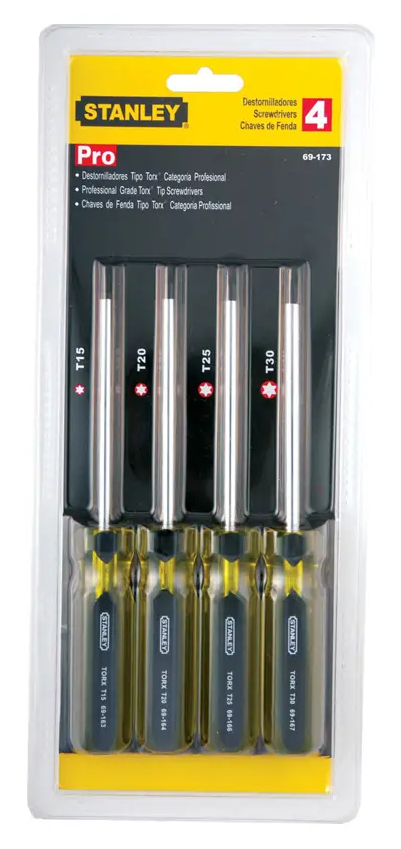 Juego de destornilladores Pro Torx 4 piezas Stanley 69-173