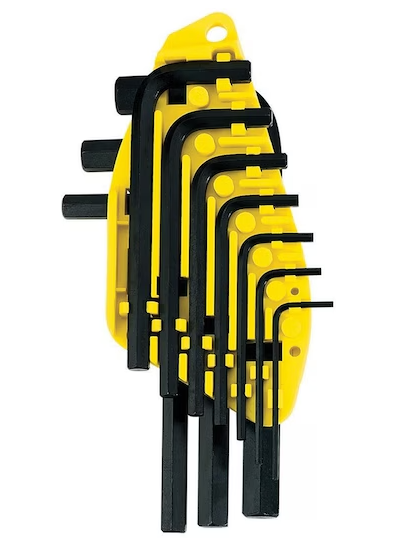 [3369253] JUEGO LLAVE ALLEN CORTA 1.5mm- 10mm 10 PZAS INDIVID. STANLEY 69-253