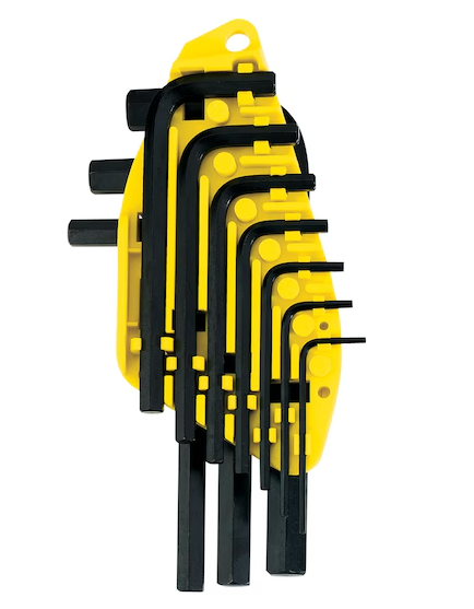 JUEGO LLAVE ALLEN CORTA 1/16"-3/8" 10 PZAS INDIVID. STANLEY 69-254