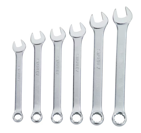 JUEGO LLAVE MIXTA 1/4"-5/8" 6 PZAS STANLEY 85-927