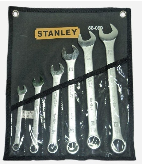 Juego de llaves mixtas profesional 10mm-21mm 6 piezas Stanley 86-080