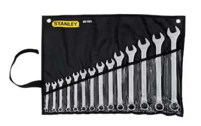 JUEGO LLAVE MIXTA PROFESIONAL 7mm-24mm 14 PZAS STANLEY 86-081