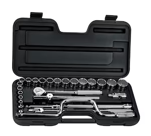 JUEGO COPA CTE 1/2" 1/4"-1, 1/4" 27 PZAS STANLEY 86-505