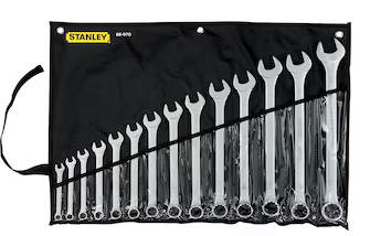 JUEGO LLAVE MIXTA PROFESIONAL 3/8"-1, 1/4" 14 PZAS. STANLEY 86-970