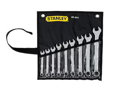JUEGO LLAVE MIXTA PROFESIONAL 8mm-17mm 9 PZAS STANLEY 86-974