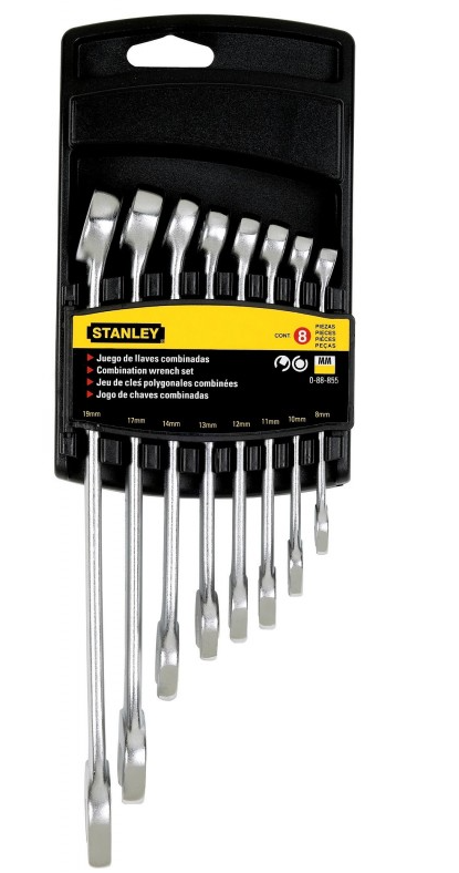 JUEGO LLAVE MIXTA 8mm-19mm 8 PZAS STANLEY 88-855