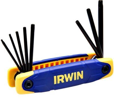 JUEGO LLAVE TORX TIPO NAVAJA T9-T40 8 PZAS IRWIN 10767