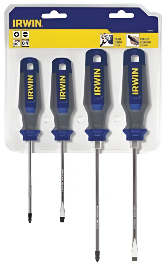 JUEGO DESTORNILLADORES MIXTO 4 PZ IRWIN 1864828