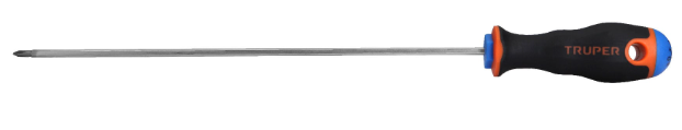 Destornillador de estría #0 (1/8") x 8" mango comfort Truper 100835 DP-1/8X8B