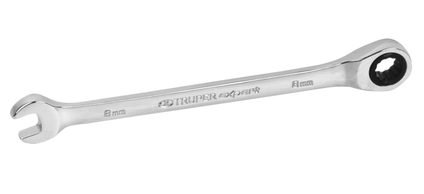 Llave mixta con matraca 8 mm Truper 15742 LL-2008MX