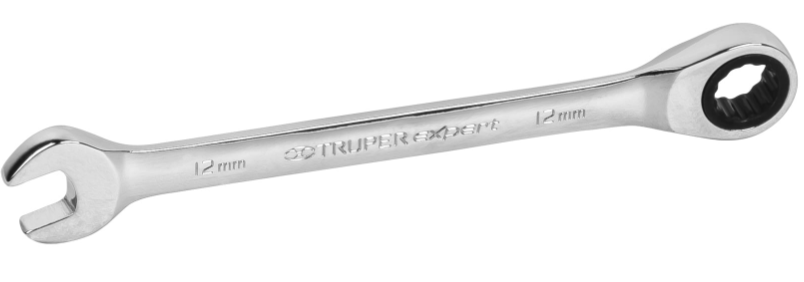 LLAVE MIXTA RATCHET 12mm TRUPER 15744 LL-2012MX
