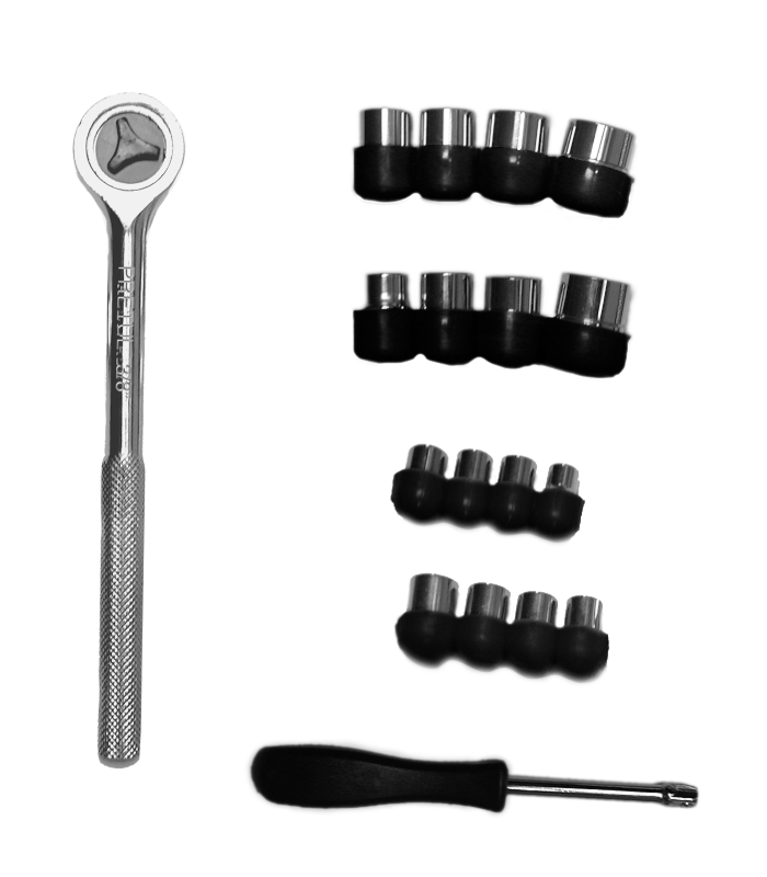 [4821162] Juego de copas cuadrante 1/4" y 3/8" 25 piezas Pretul 21162 JUDA-25P