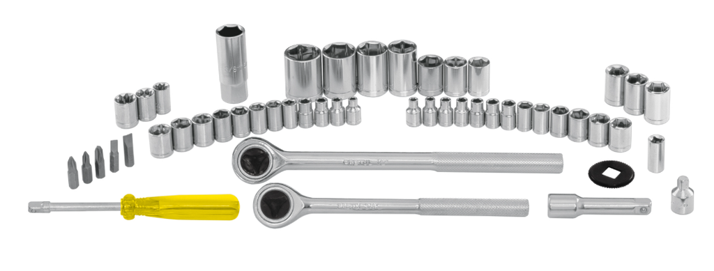 JUEGO COPA CTE 1/4", 3/8" y 1/2" 51 PZAS. PRETUL 24219 SET-51