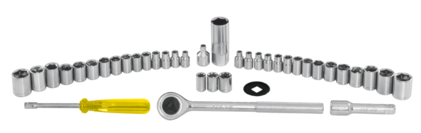 Juego de copas CTE 1/4" y 3/8" 39 piezas Pretul 24220 SET-39