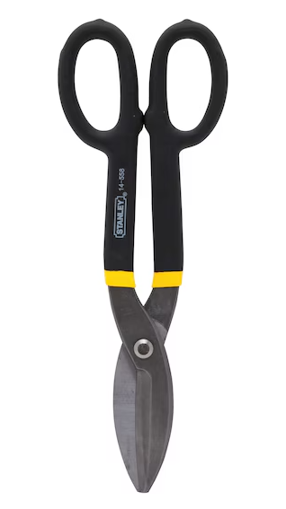 Tijera hojalatera para lámina, mango forrado, 12" Stanley 14-558