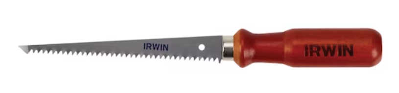 Serrucho para panel yeso y madera 6-1/2" mango de madera Irwin 2014102