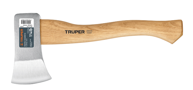 Hacha cazadora 14" 1.25 lb mango hickory Truper 14950 HC-1-1/4