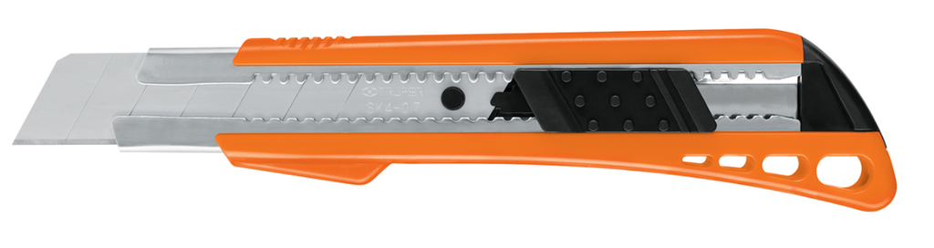 BISTURI REFORZADO PLASTICO 25mm ALMA METALICA TRUPER 17904 CUT-7