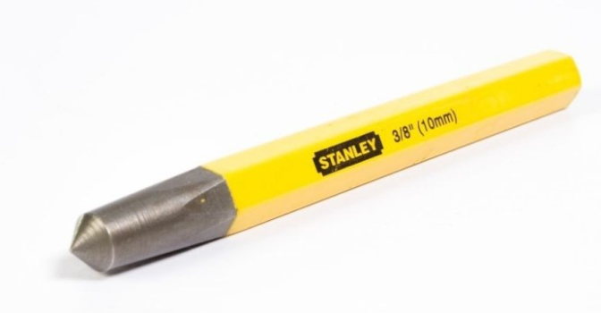 Centro punto 3/8" x 5" Stanley 16-323