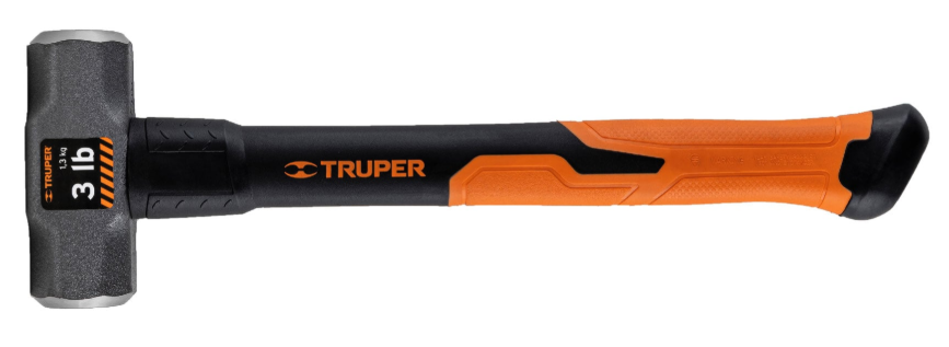 PORRA MANGO DE FIBRA DE VIDRIO 3lb TRUPER 19883 MD-3F