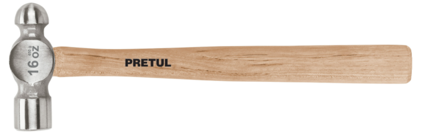 Martillo de bola 16 oz mango de madera Pretul 22658 MB-16P