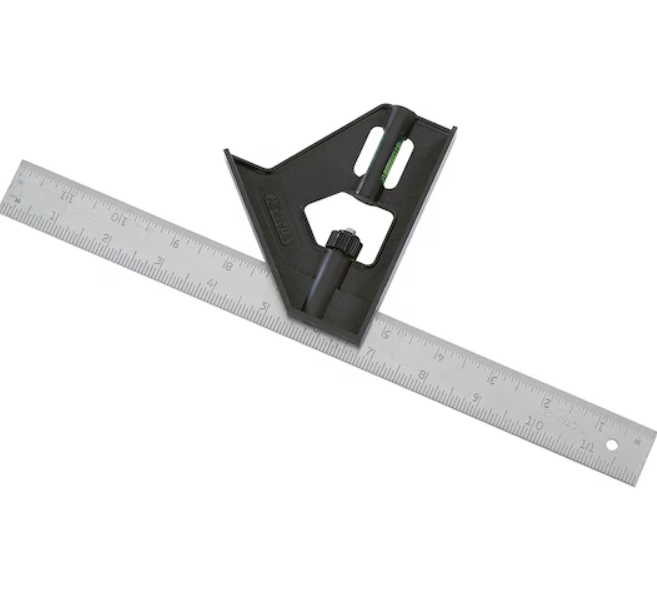 ESCUADRA COMBINADA PLASTICA C/NIVEL 12" STANLEY 46-012