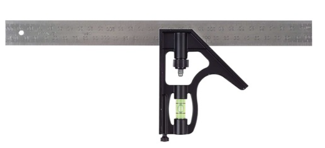 Escuadra combinada metálica con nivel 12" Stanley 46-028
