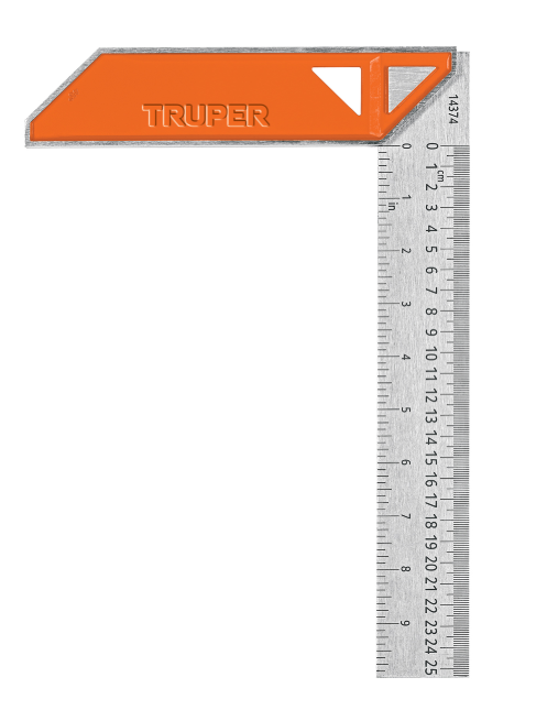 Escuadra de carpintero 10" Truper 14374 EC-10