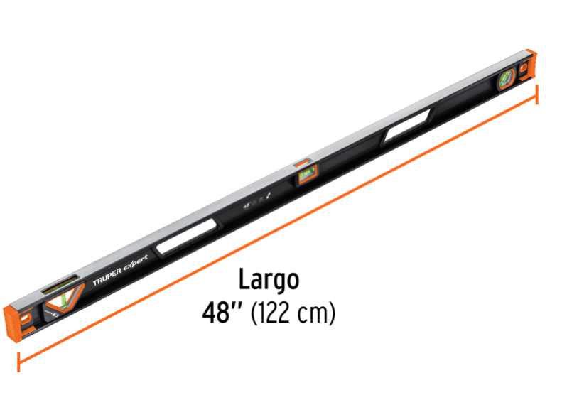 [4814629] Nivel magnético de aluminio profesional 48" Truper Expert 14629 NP-48X