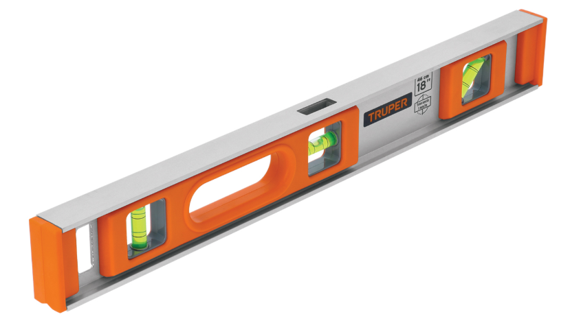 Nivel de aluminio 18" con protección ABS Truper 17034 NP-18