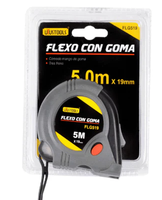Flexómetro encauchetado 5 m Uyustools FLG519
