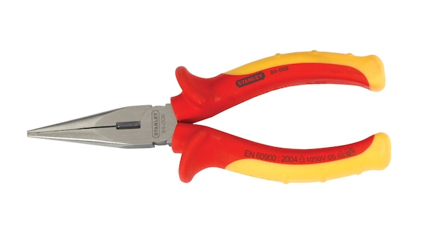 ALICATE PUNTA LARGA 6" AISLADO 1000V STANLEY 84-006