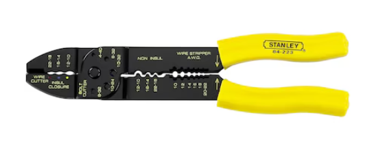 [3384223] ALICATE MULTIUSO PELA CABLE ELECTRICO 9, 1/2" STANLEY 84-223