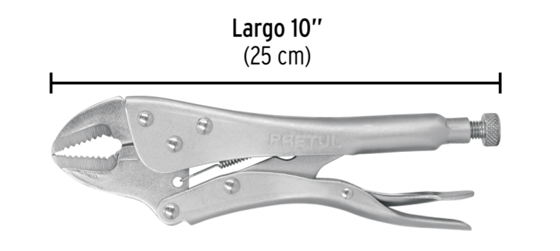 HOMBRE SOLO RECTO 10" PRETUL 22702 PP-10R