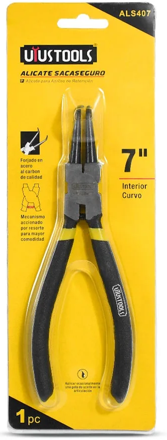 [50ALS407] Alicate saca pines interior curvo 7" Uyustools ALS407